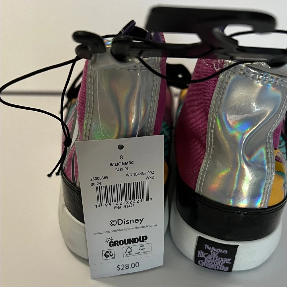 Disney High-Top Sneakers with Skeleton Design - Black, Yellow, Purple, Teal - Picture 6 of 6